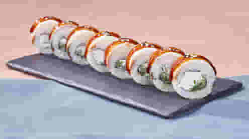 Блюдо Ролл Филадельфия с соусом унаги меню Spoke Ролл Филадельфия с соусом унаги от Spoke - заказать в Краснодаре